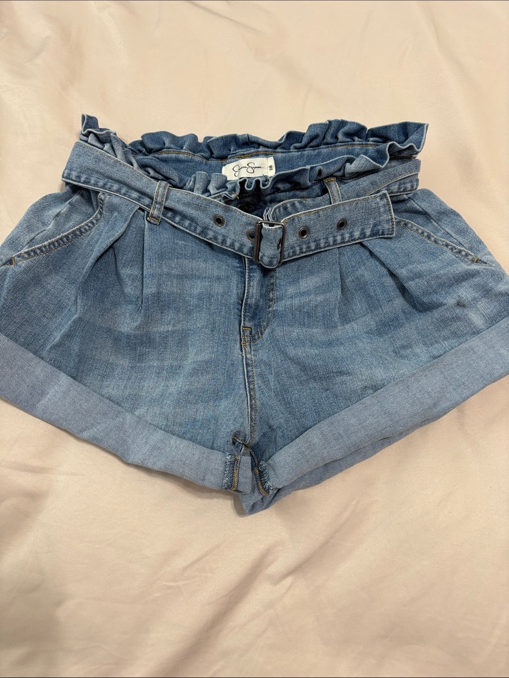 Jessica Simpson Light Blue Denim Shorts with Belt